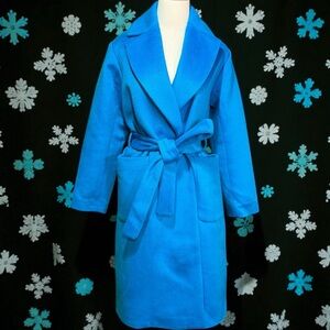 Ann Taylor Vibrant Blue Trench Coat